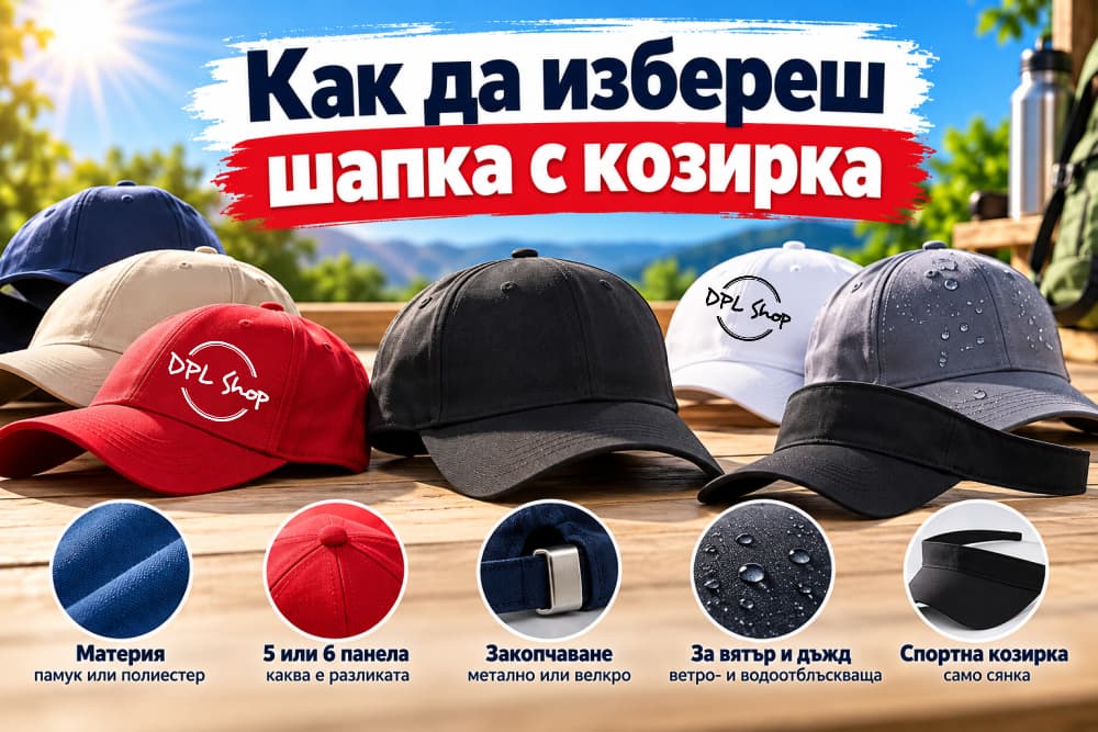 Шапки с козирка от памук и полиестер и спортна козирка как да избереш шапка с козирка